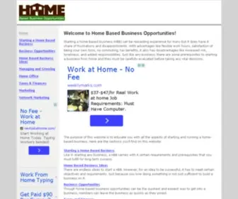 Home-Based-Business-Opportunities.com(Home Based Business Opportunities) Screenshot
