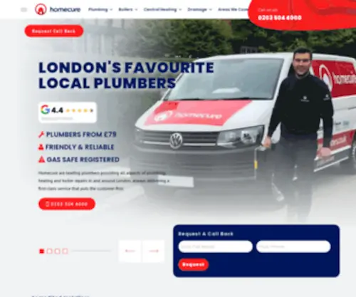 Home-Cure.com(Plumber London) Screenshot