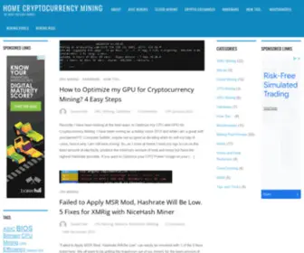 Home-Mining.com(Home Cryptocurrency Mining) Screenshot
