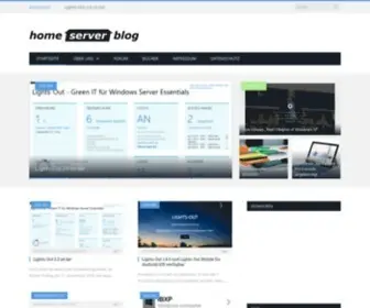 Home-Server-Blog.de(Die erste deutsche Home Server Community) Screenshot