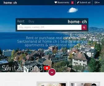 Home.ch(Rent or purchase real estate in switzerland at) Screenshot