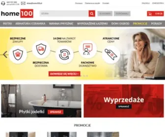 Home100.pl(Salon łazienek Home 100 zaprasza do zapoznania się z ofertą) Screenshot