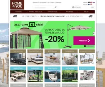 Home4You.ee(Mööbel ja sisustus. Home4you e) Screenshot