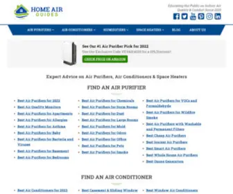 Homeairguides.com(Expert Reviews on Air Purifiers) Screenshot