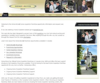 Homealyzefranchise.com(Home-Alyze Home Inspection Franchise Opportunity) Screenshot