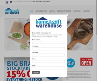 Homeandgiftwarehouse.com.au(Home and Gift Warehouse) Screenshot