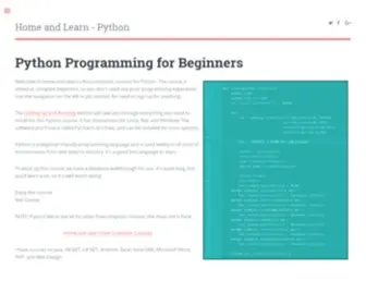 Homeandlearn.uk(Free Python Course for Beginners) Screenshot