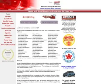 Homeandsmallbusinesscomputerservices.ca(Computer Support Services) Screenshot