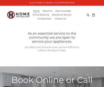 Homeappliancecare.com(Home Appliance Care) Screenshot