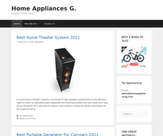 Homeappliancesg.com(Home Appliances G) Screenshot