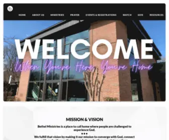 Homeatbethel.com(Bethel Ministries) Screenshot