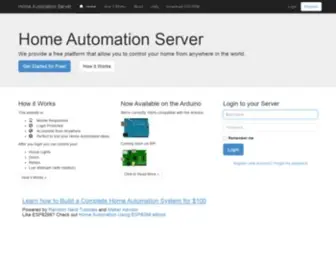 Homeautomationserver.com(Home Automation Server) Screenshot