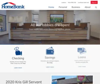 Homebanksb.com(Home Bank) Screenshot