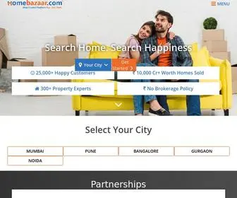 Homebazaar.com(Buy/Sell/Rent Genuine Residential Properties in India with India's leading real estate website) Screenshot