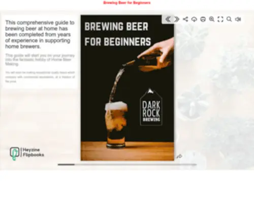 Homebeermaking.co.uk(Guide to making beer at home) Screenshot