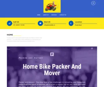 Homebike.in(Home Bike Packers and Movers services) Screenshot