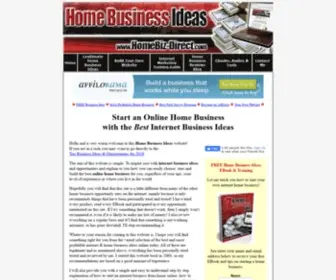 Homebiz-Direct.com(Best Internet Home Business Ideas) Screenshot