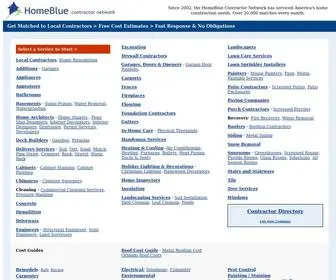 Homeblue.com(Home Remodeling Contractors) Screenshot