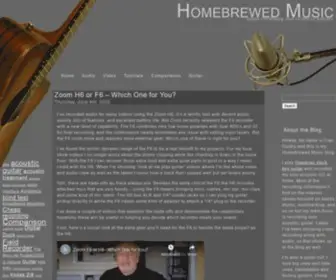 Homebrewedmusic.com(Homebrewed Music) Screenshot