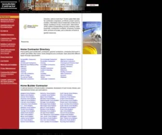 Homebuildercontractor.com(New Home Builder Links & Contractor Directory) Screenshot