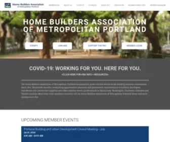 Homebuildersportland.org(Home Builders Association of Metropolitan Portland) Screenshot