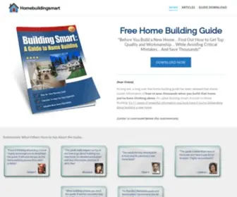 Homebuildingsmart.com(What you need to know about building a new home) Screenshot