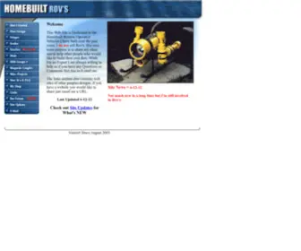 Homebuiltrovs.com(Homebuilt Rovs) Screenshot