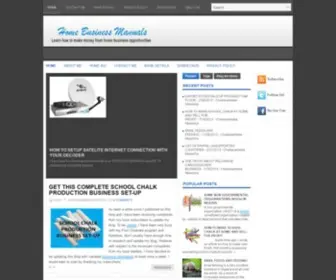 Homebusinessmanuals.com(Start a Home Business Today) Screenshot