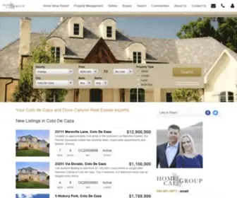 Homecalgroup.com(Coto De Caza Real Estate) Screenshot