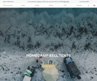 Homecamp.com.au(Bell Tents For Sale Australia) Screenshot