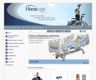Homecare.com.ar(Home Care Alquiler y Venta de Equipamiento Hospitalario) Screenshot