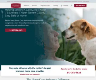 Homecareassistancefortworth.com(Home Care Assistance of Fort Worth) Screenshot