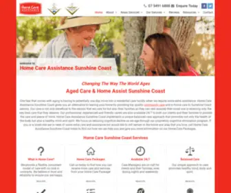 Homecareassistancesunshinecoast.com.au(Aged Care & Home Assist Sunshine Coast) Screenshot