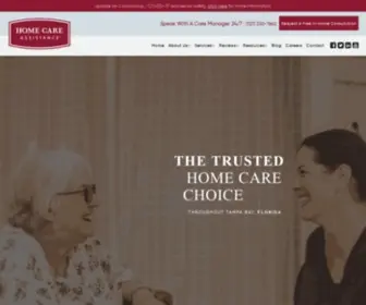 Homecareassistancetampabay.com(Clearwater Home Care Assistance) Screenshot