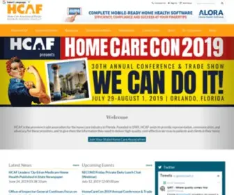 Homecarefla.org(The home care association of florida (hcaf)) Screenshot
