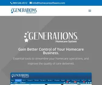 Homecaresoftware.com(Generations Homecare System) Screenshot