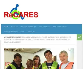 Homecares.org(Non-profit recycler of donated Medical Equipment & supplies) Screenshot