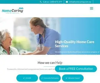 Homecaring.com.au(Home Caring) Screenshot