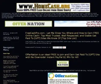 Homecash.org(Premium domain) Screenshot