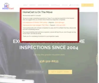 Homecert.com(Houston Home Inspection & Thermogra) Screenshot