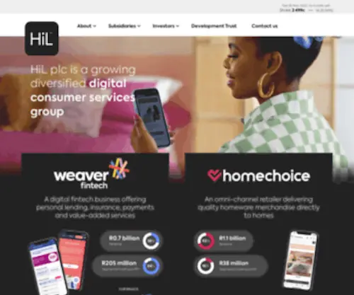 Homechoiceholdings.co.za(HomeChoice International) Screenshot