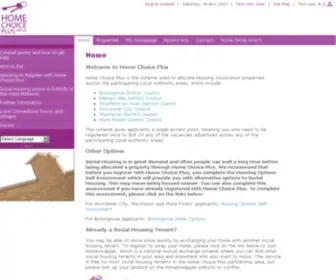 Homechoiceplus.org.uk(Home Choice Plus) Screenshot