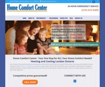 Homecomfortcenter.ca(HVAC London Ontario) Screenshot