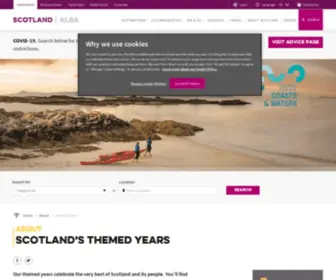 Homecomingscotland.com(VisitScotland's Themed Years) Screenshot