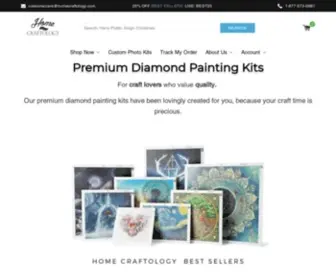 Homecraftology.com(Home Craftology Premium Diamond Paintings) Screenshot