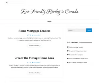 Homedecor-Online.com(Eco-Friendly Roofing in Canada) Screenshot