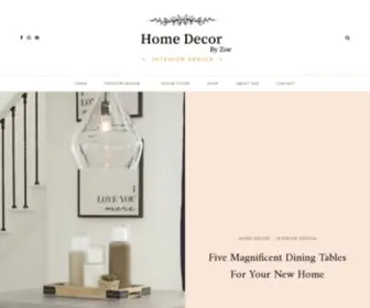 Homedecorbyzoe.com(By Zoe) Screenshot