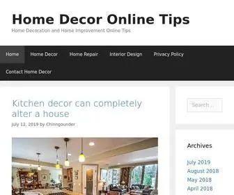 Homedecoronlinetips.com(Home Decor Online Tips) Screenshot