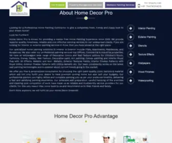 Homedecorpro.co.in(Hassle Free Painting services in Pune) Screenshot