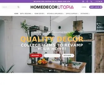 Homedecorutopia.com(Wide Range of Furniture and Home Accessories) Screenshot